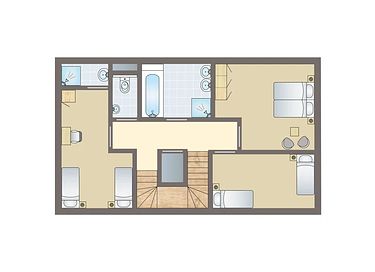 Luxuriöser 10-Personen-Bungalow mit Sauna - 21