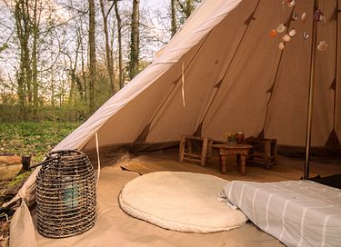 Meditatie en Yoga glamping in het bos - 17