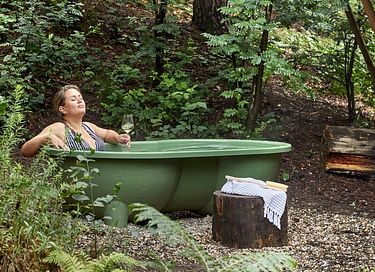 Safari tent with private hottub in the forest - 4