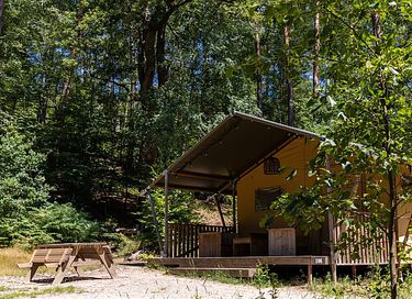 Safari tent with private hottub in the forest - 13