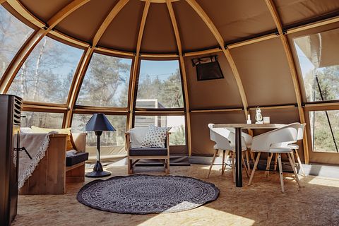 Grote glamping tent met panoramadak  - 3