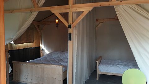 Glamping safari tent on mini campsite - 5