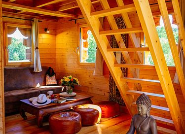 Unieke houten tempel met privé hottub - 7