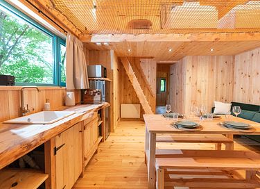 Boomhut (4p) met hottub in de Ardennen - 8