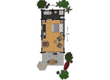 Gîte romantique en bois pour 2 personnes - 17