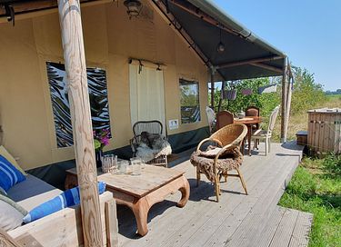 Glamping met privé hottub - 9