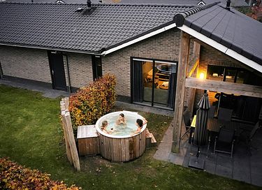 Vakantiehuisje (4 pers) met eigen jacuzzi