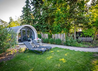 Knusse lodge met privé sauna en mooi uitzicht
