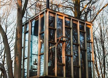 Overnight among the trees in glass cabin - 16
