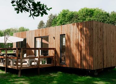 Stilvolle Lodge aus Holz für 4 Personen - 14