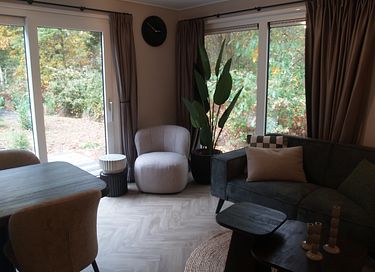 Modern lodge with a private hot tub in Drenthe - 3