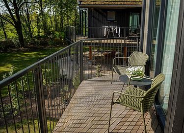 Romantische houten lodge met privé hottub - 18