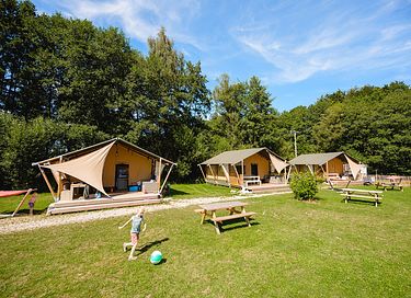 Glamping in Frankrijk omringd door bos