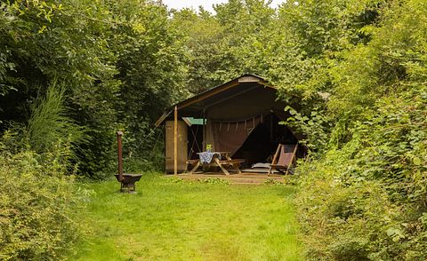 Knus tenthuisje met hottub in het groen - 3