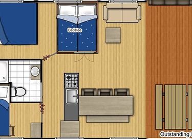 Glamping tent (6p) op hoogte - 10