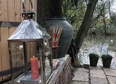 Cottage mit Whirlpool direkt am Teich - 29