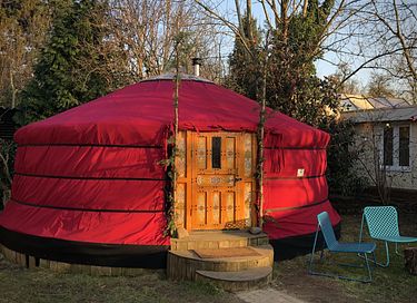 Luxuriöse Jurte in schönem Bauerngarten - 1