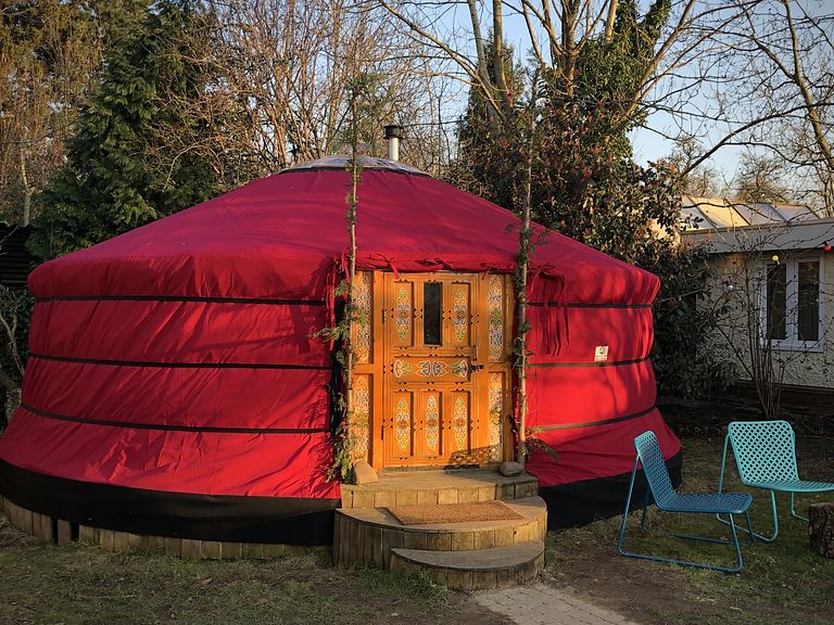 Luxuriöse Jurte in schönem Bauerngarten - 1