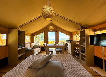 Glamping-Zelt mit Blick auf den See - 5