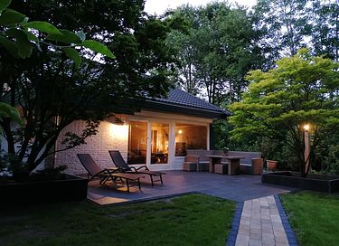 Boshuis met privé sauna en hottub