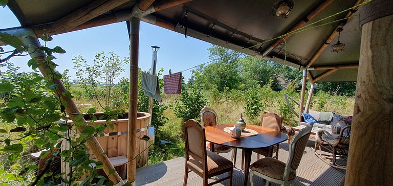 Glamping met privé hottub - 1