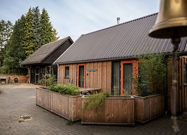 Naturlodge in einem Lebensmittelwald