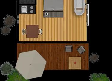 Romantische safaritent (2p) met ligbad - 10