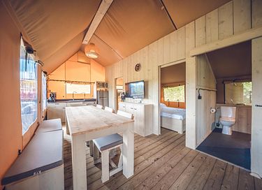 Tente de glamping pour 8 personnes avec cabine de couchage - 4