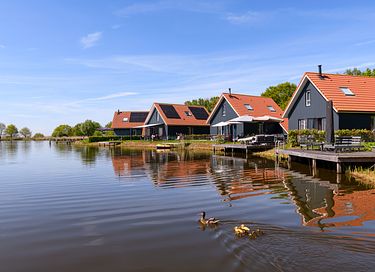 Vakantiehuis op waterrijk park in Friesland - 2