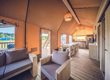 Tente de glamping pour 8 personnes avec cabine de couchage - 3
