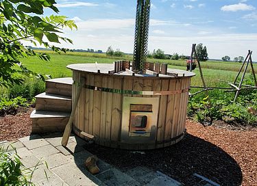 Glamping-Zelt mit Whirlpool und toller Aussicht - 33