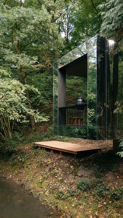 Cabine miroir unique au bord de l'eau - 4
