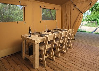 Tente safari de luxe avec grande terrasse à Twente - 11