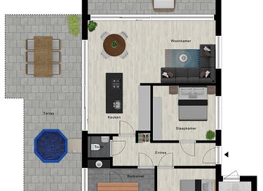 Design-Bungalow mit luxuriösem privatem Sauna - 33
