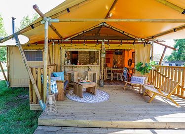 Tente glamping pour 5 personnes dans le Brabant-Nord