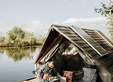 Slapen op een vlot op de Loosdrechtse plassen - 38