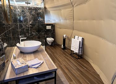 Romantische glamping Dome met privé hottub - 4