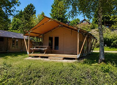 Tente safari pour 5 personnes dans les Ardennes