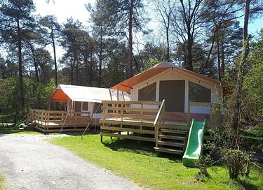 Safari tent with fun slide in Drenthe - 3