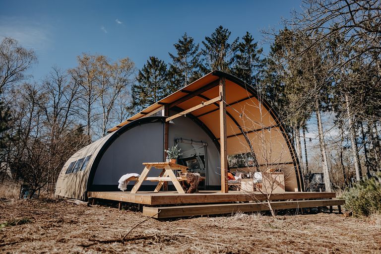 Design tent op de Veluwe voor 5 personen - 1