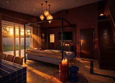 Wellness Lodge mit Sauna, Jacuzzi und Hammam - 10