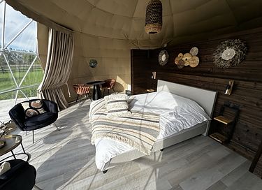 Glamping Dome mit privatem Whirlpool und Aussicht - 10