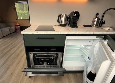 Romantische glamping lodge met privé hottub - 13