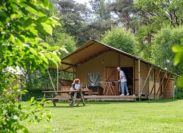 Large safari tent (6p) on versatile campsite - 3