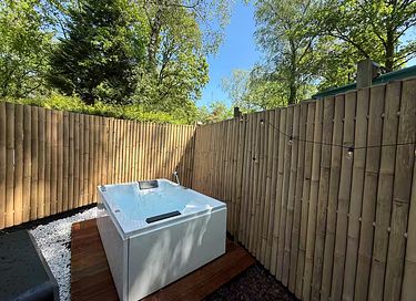 Modern chalet with a private hot tub - 2