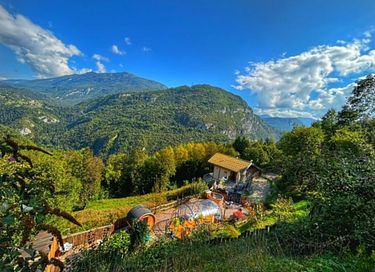 Zimmer in einem italienischen Berg-Refugium