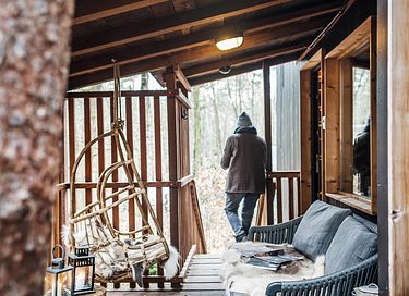 Unique treehouse (5p) with private hot tub - 18