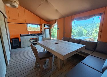 Glampingtent (6p) met prachtig uitzicht - 5