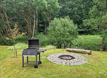 Houten natuurhuis met open haard in Duitsland - 18