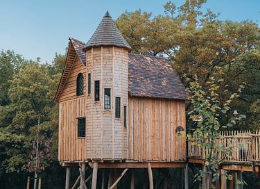 Treelodge with sauna in the Ardennes